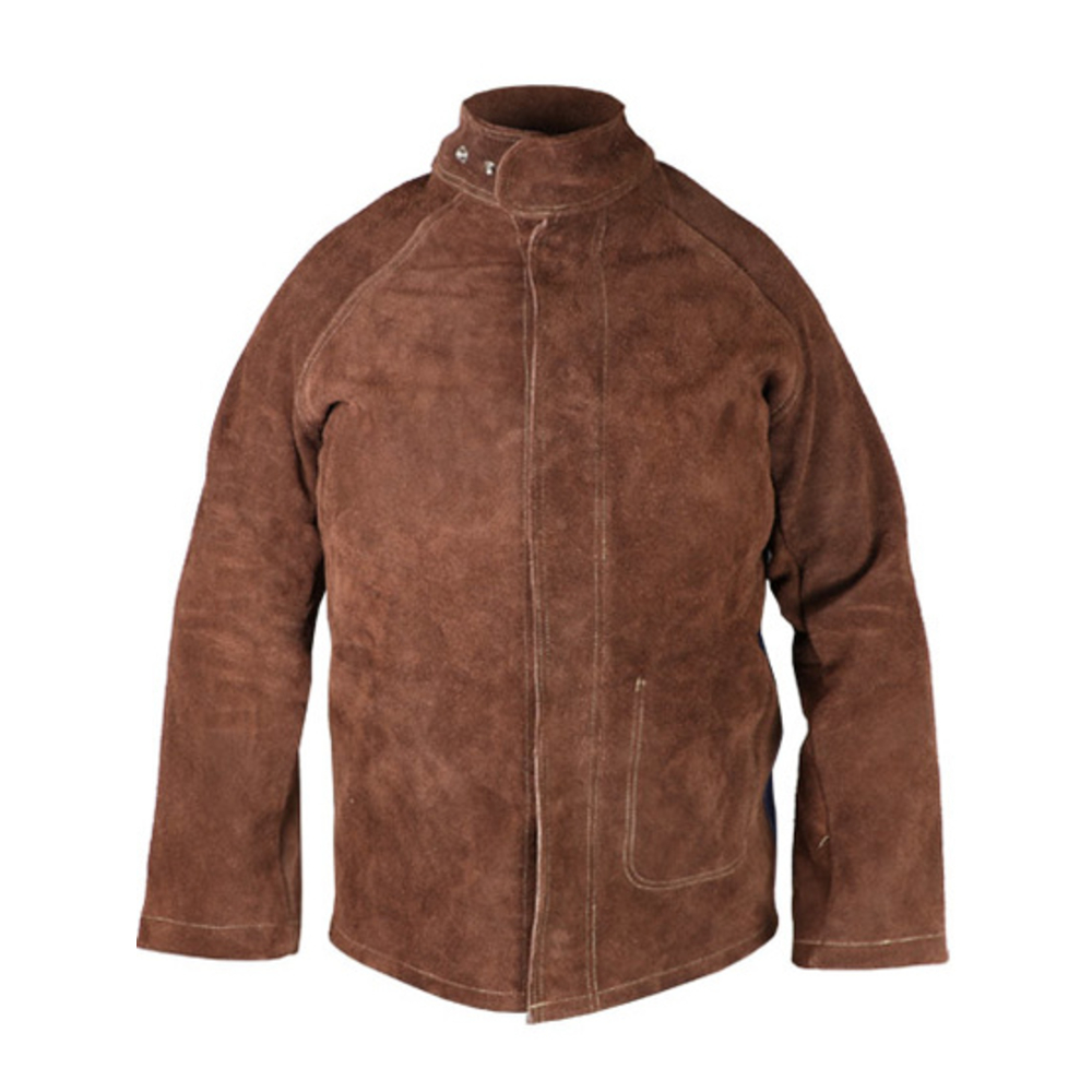 Veste de soudeur en croûte supérieure de bovin Cousue fil aramide Dos Proban - SINGER - VEPSOUD