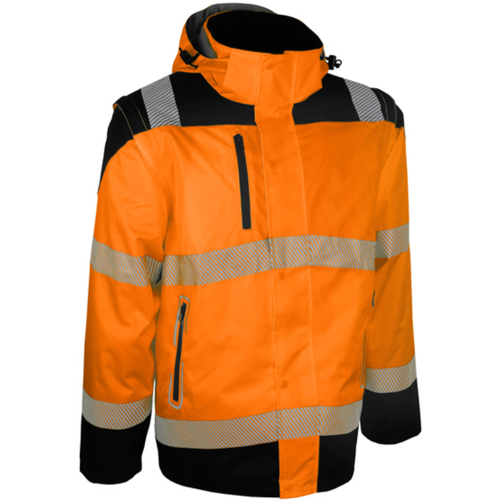 Blouson haute visibilité orange avec manches amovibles - SINGER - VUELTO