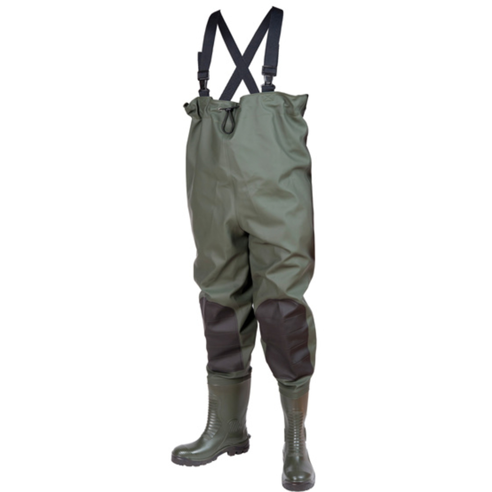 Cotte à bretelles Waders sur bottes de sécurité en PVC S5 SRC - SINGER - WIKI