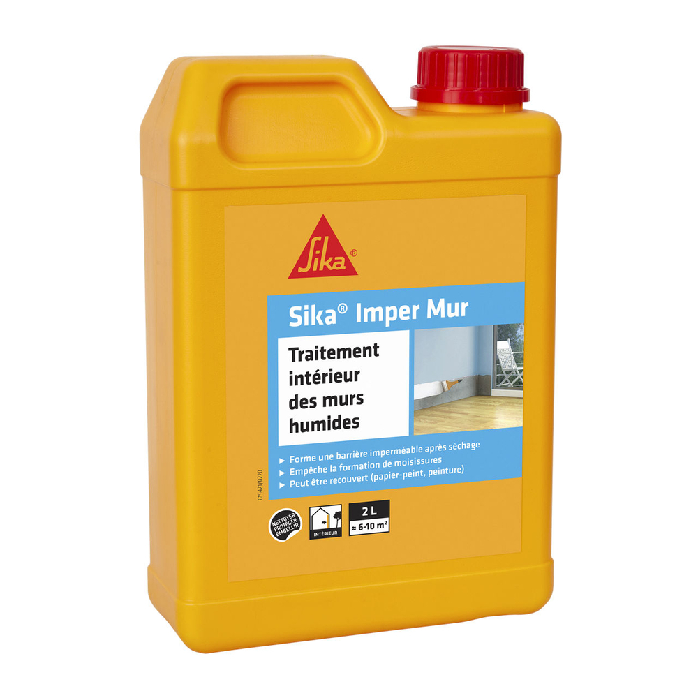 BIDON DE 2L DE RÉSINE IMPERMUR - LOT DE 10 - SIKA - 1308