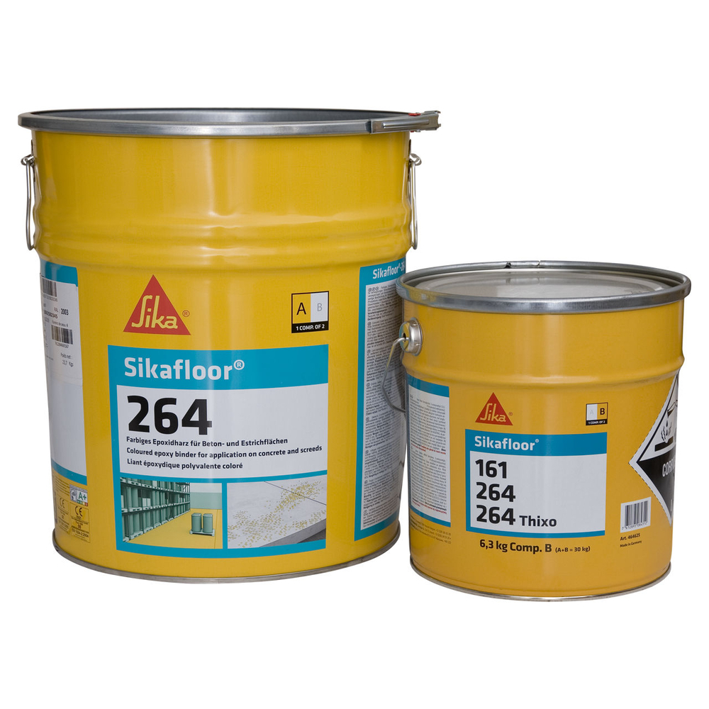 Kit de 10KG de SIKAFLOOR-264 AB RAL7042 gris moyen - SIKA - 173443RAL7042