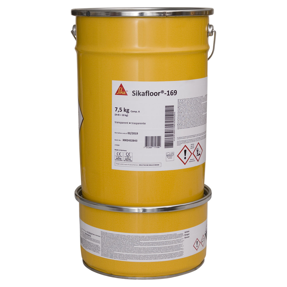 KIT DE 10KG DE RÉSINE ÉPOXYDIQUE SIKAFLOOR-169 TRANSPARENT - SIKA - 174989