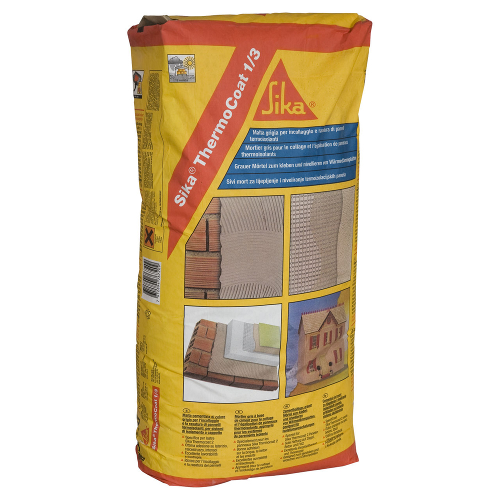 MORTIER-COLLE - SAC DE 25KG DE SIKATHERMOCOAT-1/3 EU - SIKA - 185078