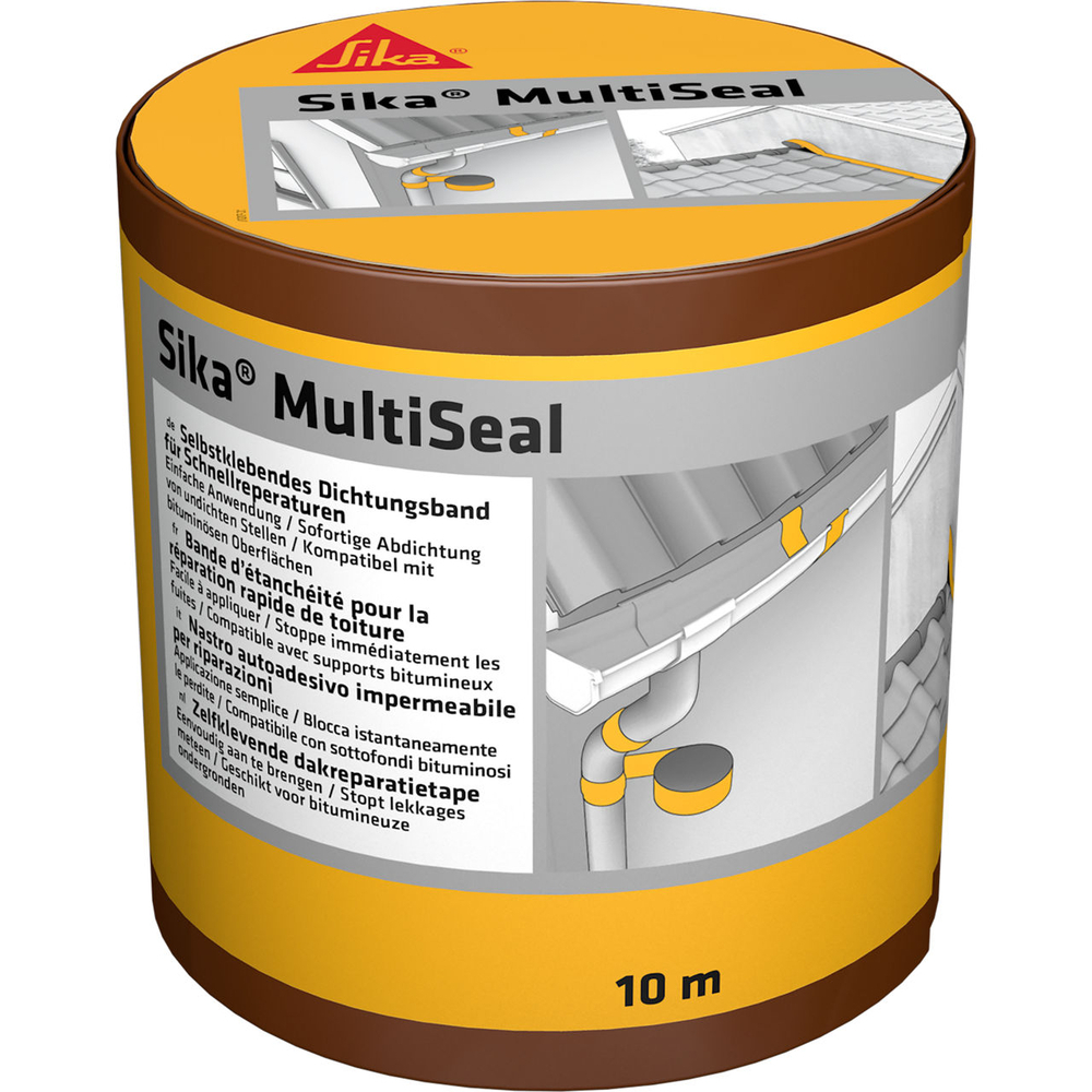 BANDE D'ÉTANCHÉITÉ BITUMINEUSE - CARTON DE 2 ROULEAUX 10M DE SIKAMULTISEAL TERRE CUITE 225 MM - SIKA - 3736