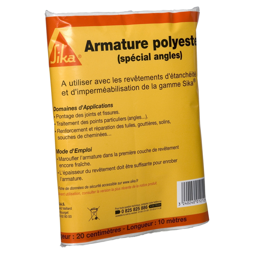 ARMATURE - BANDE DE 10M LARGEUR 20CM DE SIKARMATURE SPECIAL ANGLES - SIKA - 377