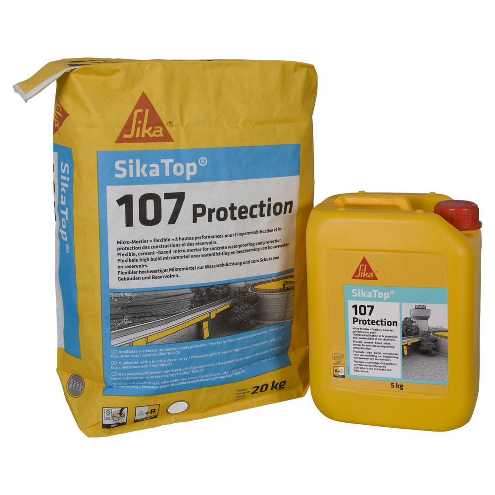 MICRO-MORTIER - KIT DE 25KG DE SIKATOP-107 PROTECTION BLANC - SIKA - 400291