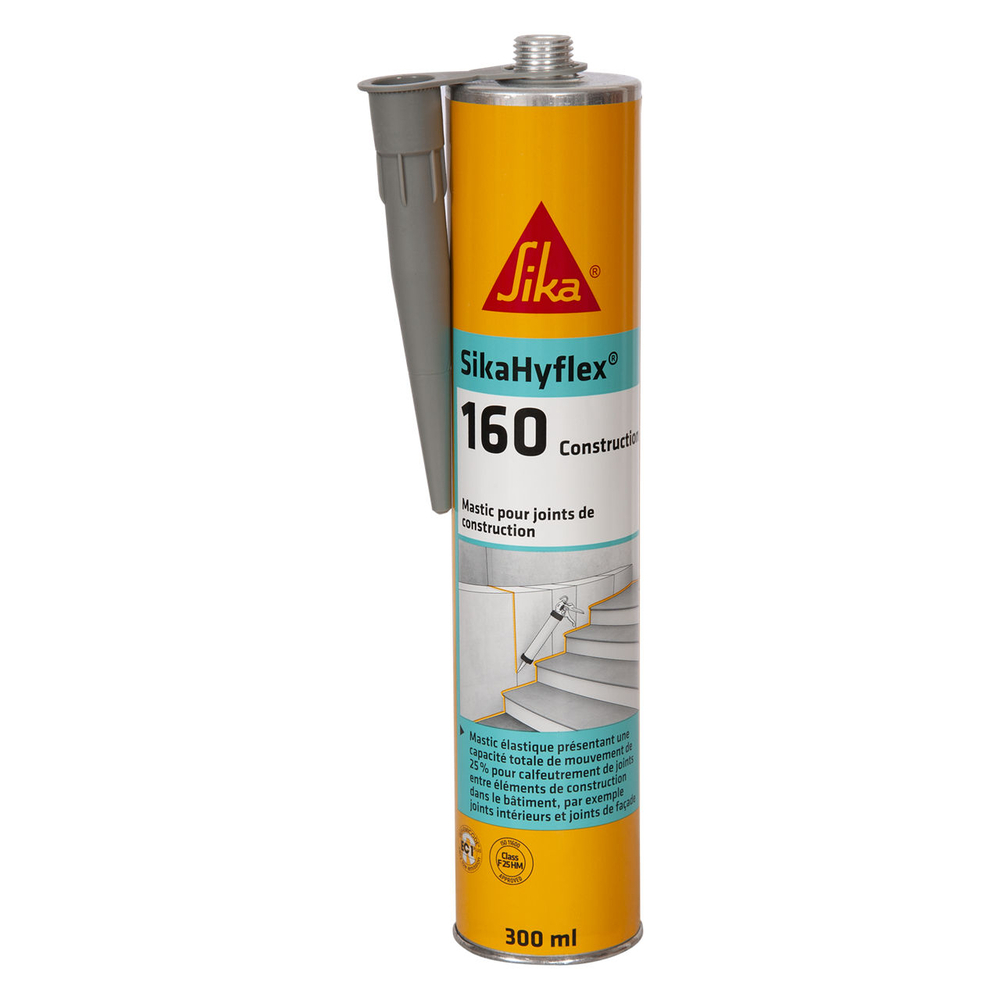 MASTIC - CARTON DE 12 POCHES 400ML DE SIKAHYFLEX-160 CONSTRUCTION GRIS - SIKA - 443734