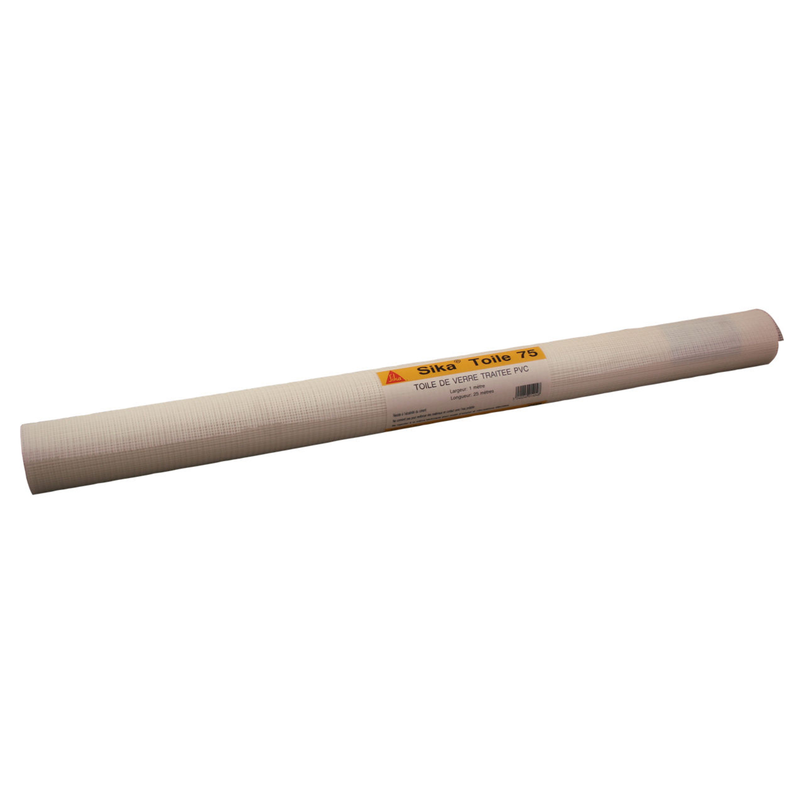 Toile de verre armature renfort 25 m x 0,2 m PVC 0,3 mm blanche SIKA - 496304