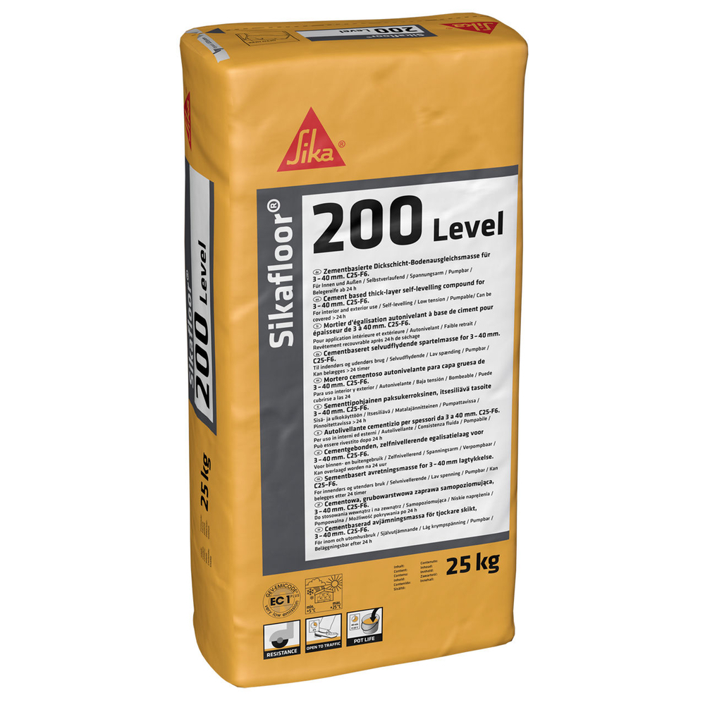 SAC DE 25 KG ENDUIT DE RAGRÉAGE SIKAFLOOR-200 LEVEL - SIKA - 496772