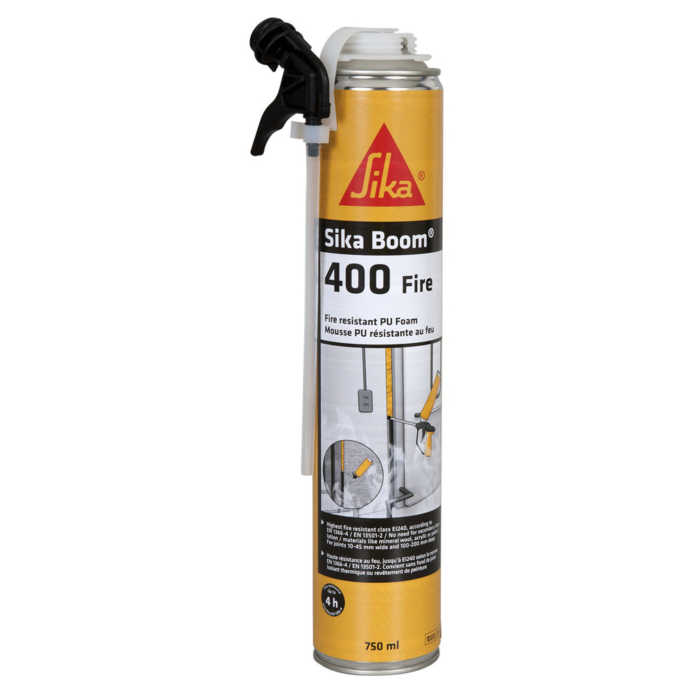 CARTON DE 12 AÉROSOLS 750ML MOUSSE EXPANSIVE SIKABOOM-400 FIRE - SIKA - 509788