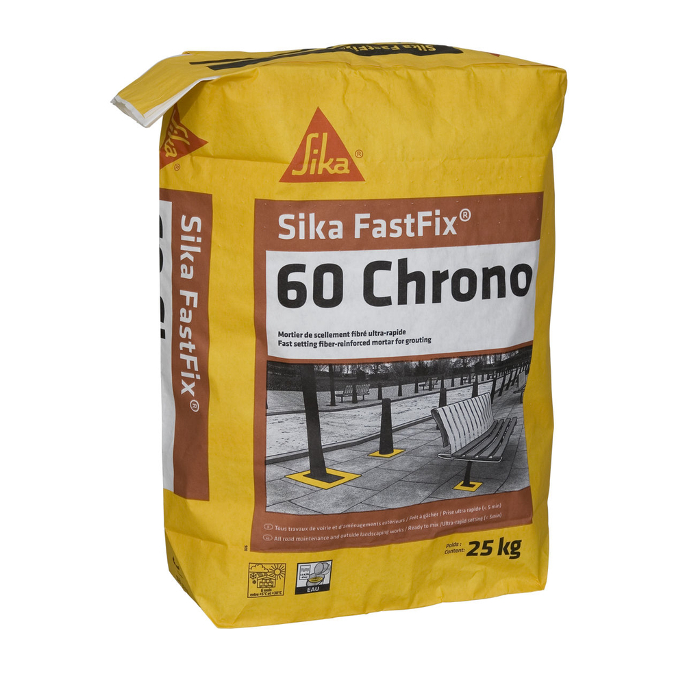 MORTIER SIKAFASTFIX-60 CHRONO - SAC DE 25 KG - SIKA - 513427