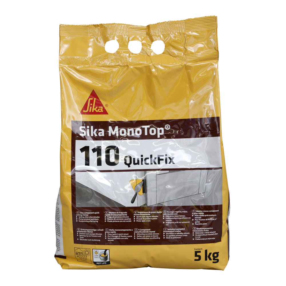 MORTIER EN CARTON DE 4 MINIPACKS 5KG DE SIKA MONOTOP-110 QUICKFIX - SIKA - 533446