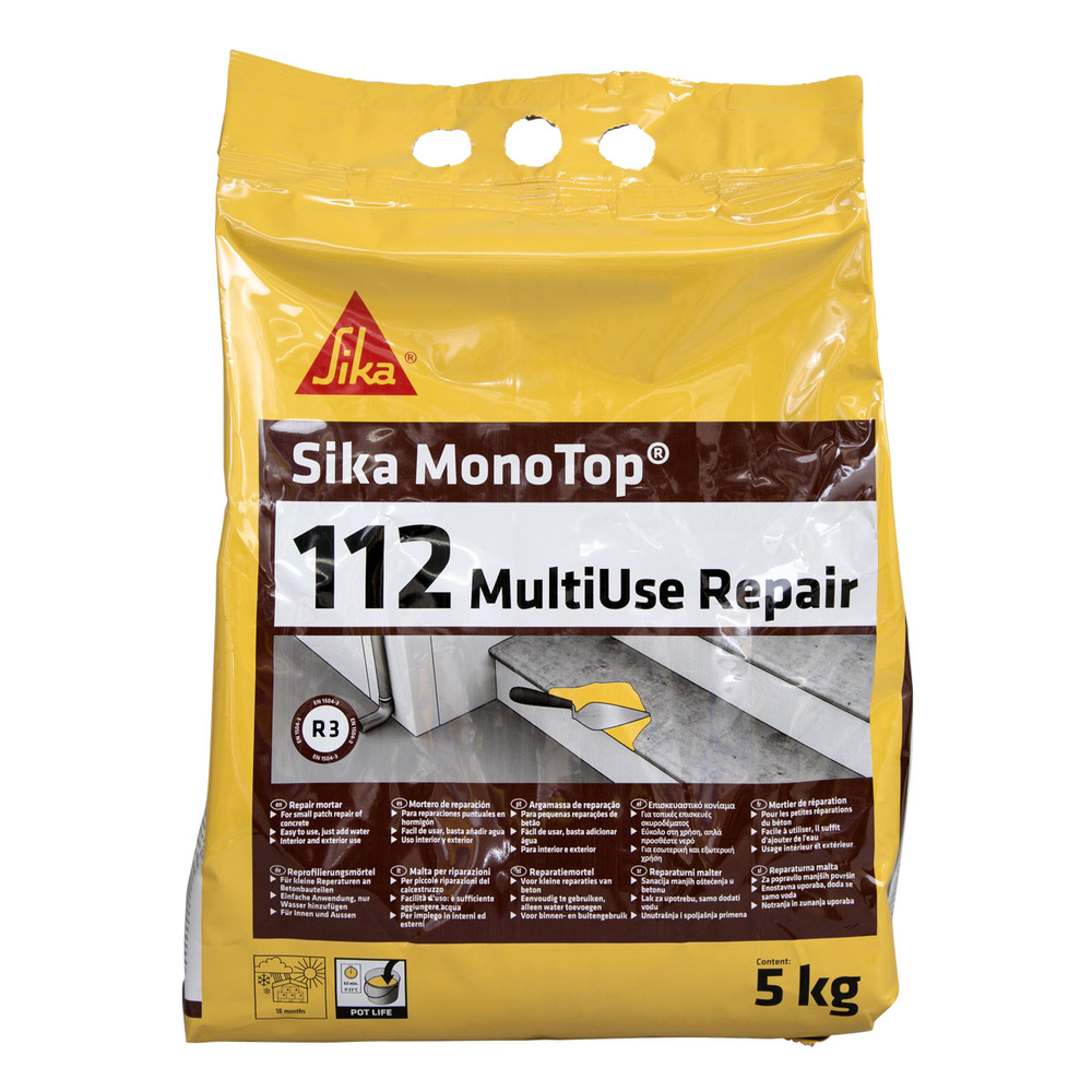 MORTIER CARTON DE 4 MINIPACKS 5KG DE SIKA MONOTOP-112 MULTIUSE REPAIR - SIKA - 533449
