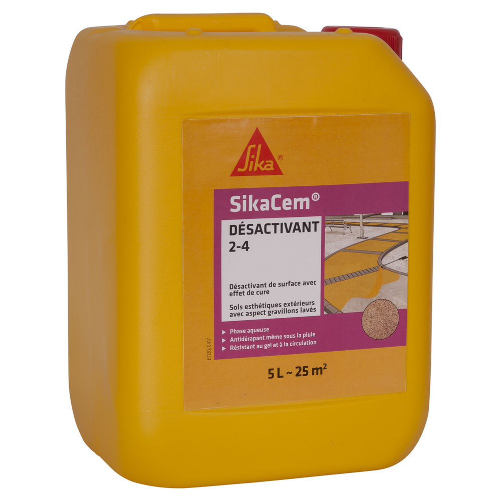 SIKACEM DESACTIVANT 2-4 - BIDON CONT. 5 L - SIKA - 537126