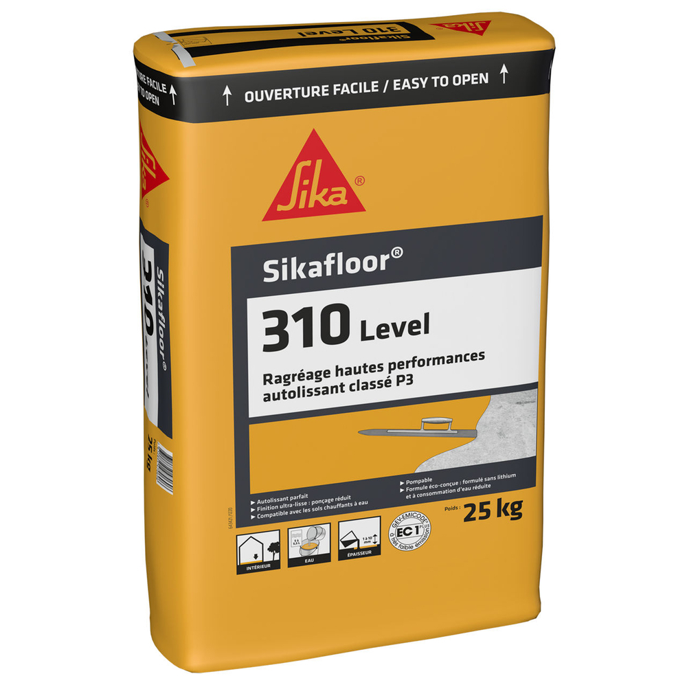 ENDUIT DE RAGRÉAGE EN SAC 25 KG SIKAFLOOR-310 LEVEL - SIKA - 564126