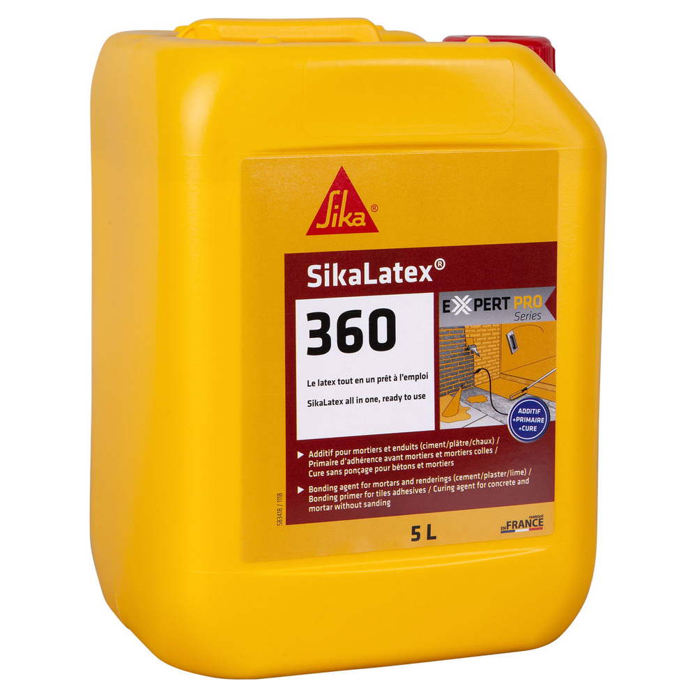 PACK DE 10 BIDONS 2L DE SIKALATEX-360 - SIKA - 581149