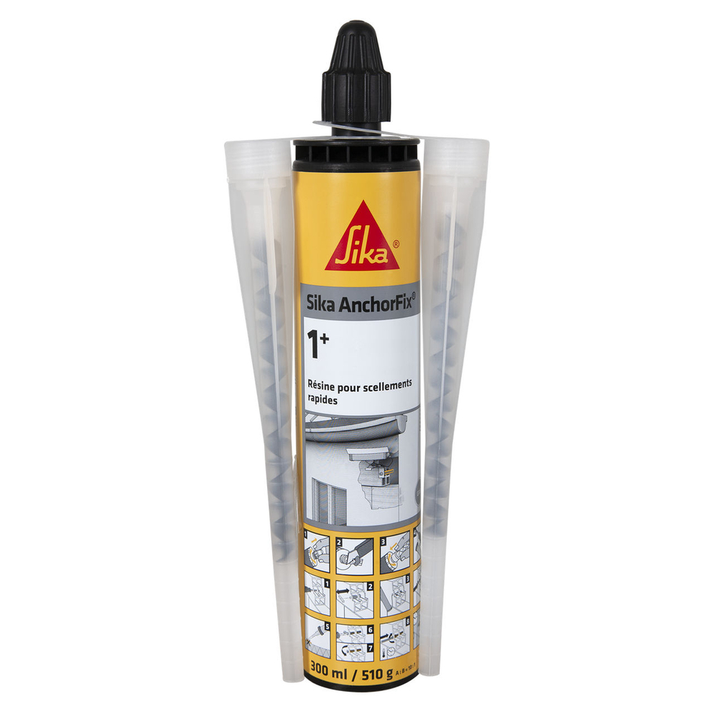 SCELLEMENT CHIMIQUE RAPIDE CARTON 12 CARTOUCHES 300ML SIKA ANCHORFIX-1+ - SIKA - 583475