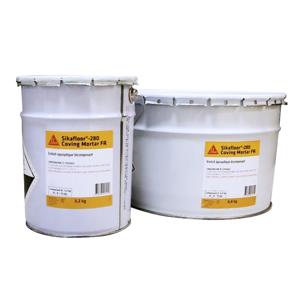 ENDUIT ÉPOXYDIQUE KIT DE 10KG DE SIKAFLOOR-280 COVING MORTAR FR - SIKA - 620061
