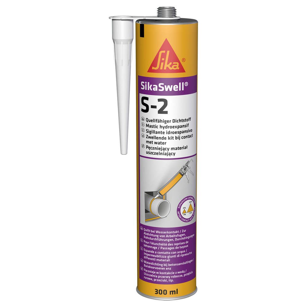MASTIC CARTON DE 12 CARTOUCHES 300ML DE SIKASWELL S-2 ROUGE OXYDE - SIKA - 623898