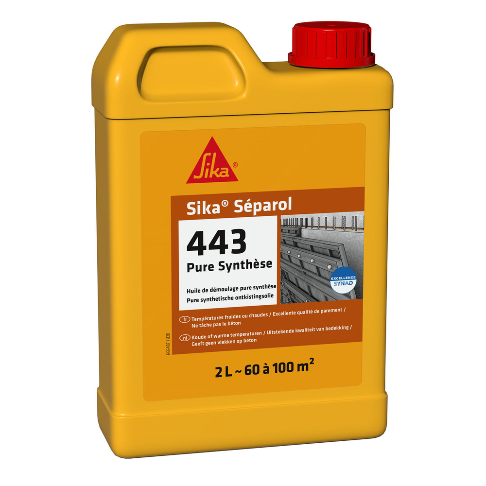 AGENT DE DÉMOULAGE PACK DE 10 BIDONS 2L DE SIKA SÉPAROL 443 PURE SYNTHESE - SIKA - 660208