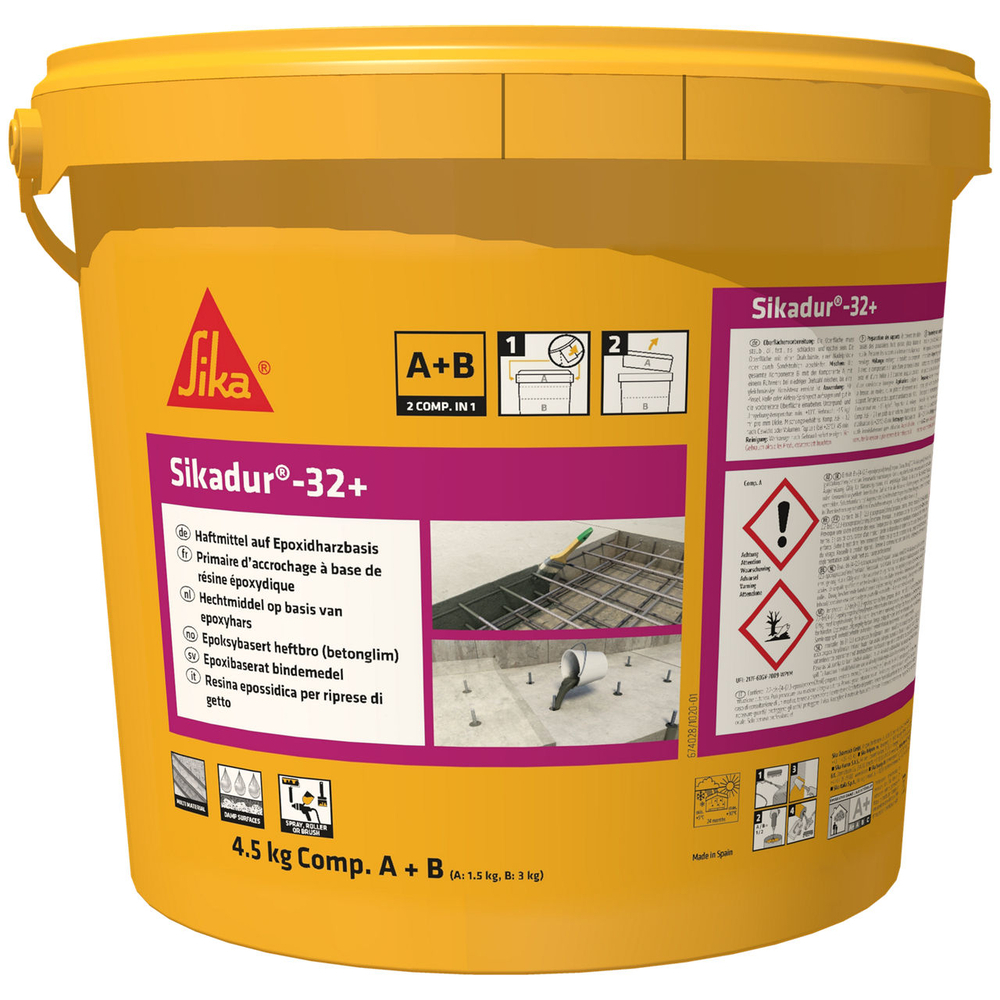 COLLE STRUCTURALE - KIT DE 4,5KG DE SIKADUR-32 + - SIKA - 674402