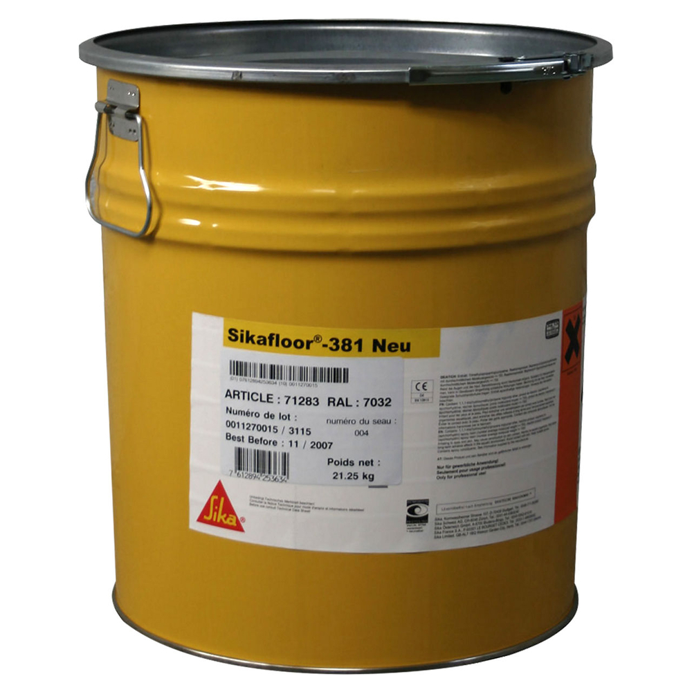 RÉSINE KIT DE 25KG DE SIKAFLOOR-381 COLORIS DIVERS - SIKA - 685122