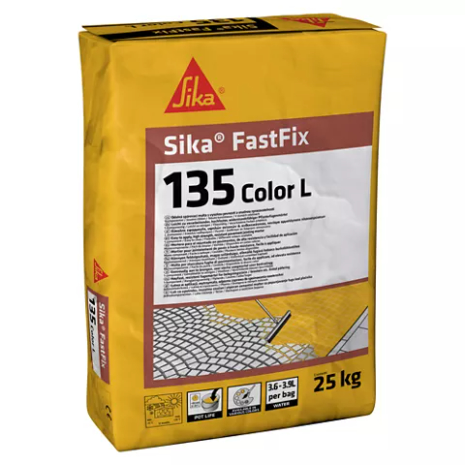 Mortier hydraulique fluide 25 kg coloré SikaFastFix-135 SIKA - 704971