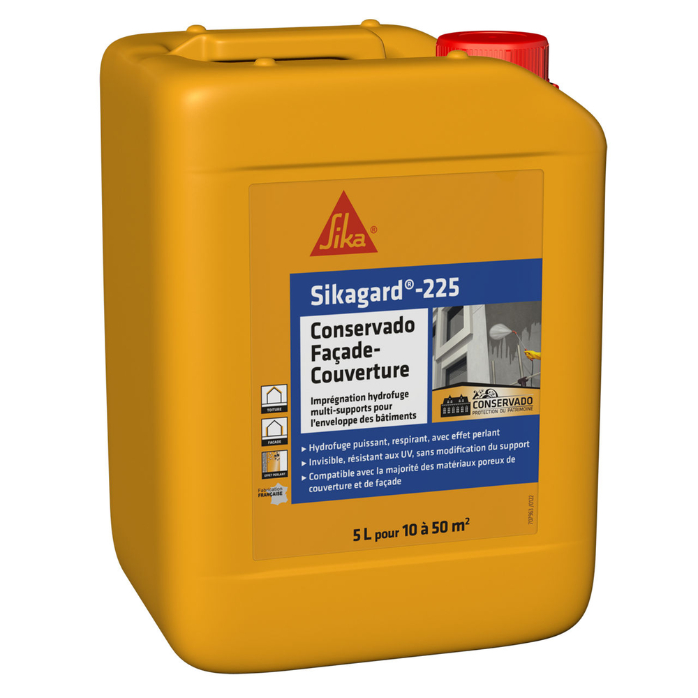 PACK DE 4 BIDONS DE 5L DE SIKAGARD-225 CONSERVADO FAÇADE-COUVERTURE - SIKA - 706075