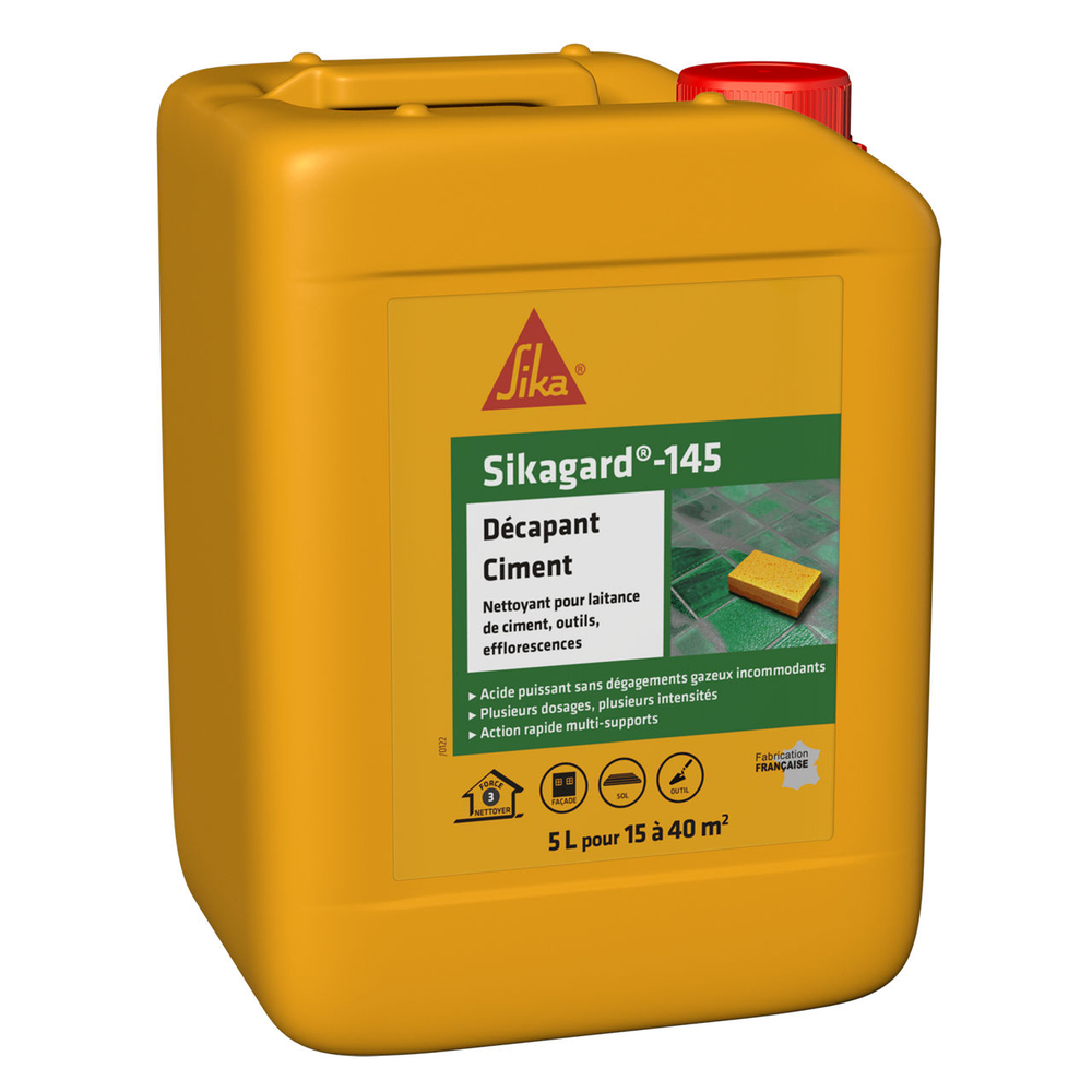 PACK DE 6 BIDONS DE 2L DE SIKAGARD-145 DÉCAPANT CIMENT - SIKA - 707181