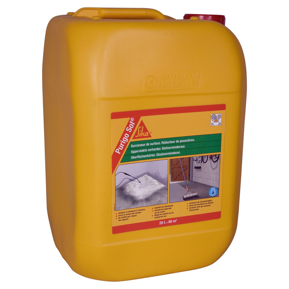 DURCISSEUR DE SURFACE PACK DE 4 BIDONS DE 5L DE PURIGO SOL NATURIALES - SIKA - 7097