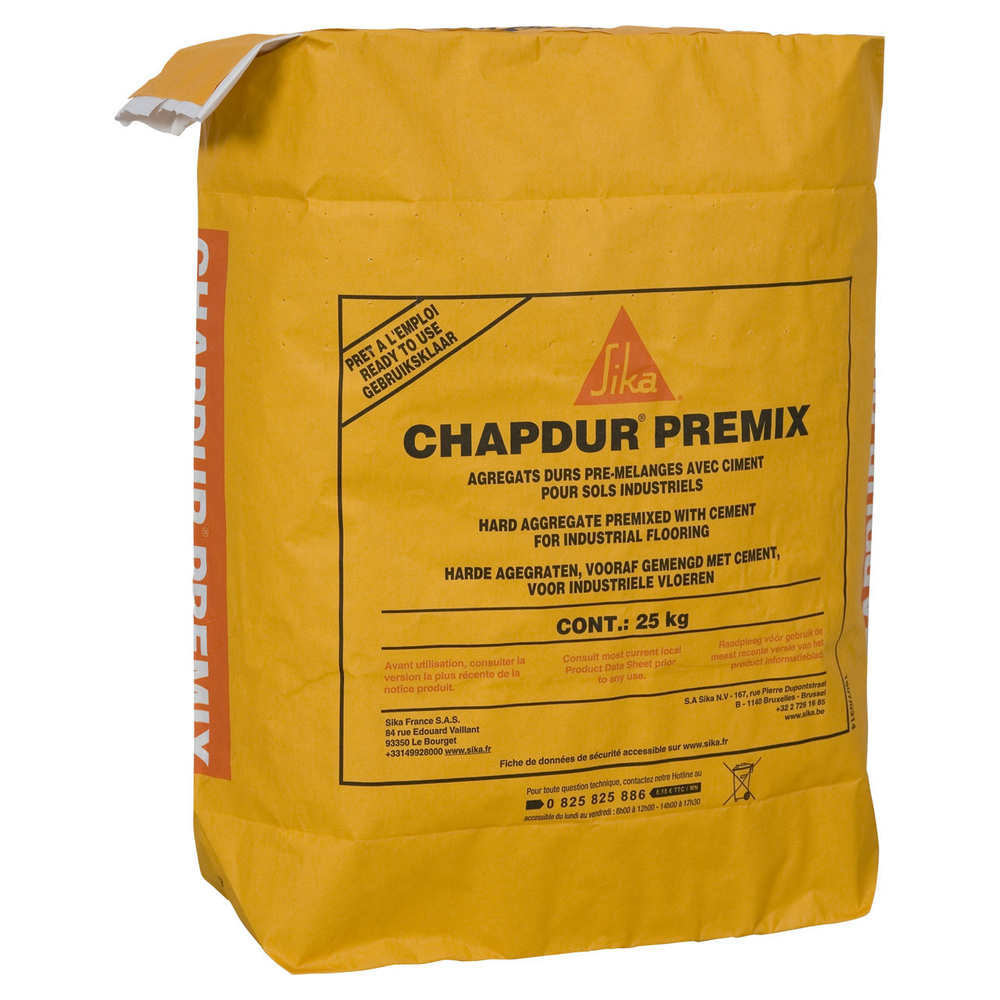 DURCISSEUR DE SURFACE EN SAC 25KG DE SIKA CHAPDUR PREMIX GRIS - SIKA - 736