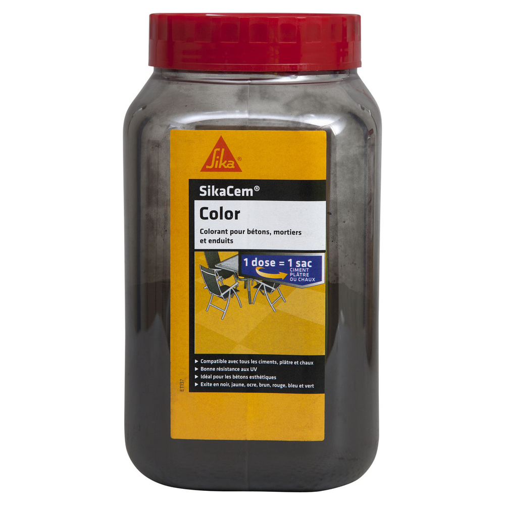 COLORANT CARTON DE 6 DOSES 900GR DE SIKACEM COLOR - SIKA - 73603
