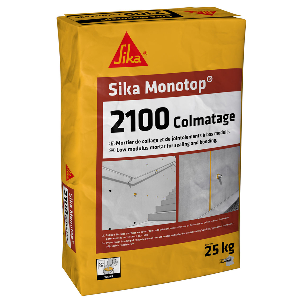 MORTIER EN SAC 25KG DE SIKA MONOTOP-2100 COLMATAGE - SIKA - 761252