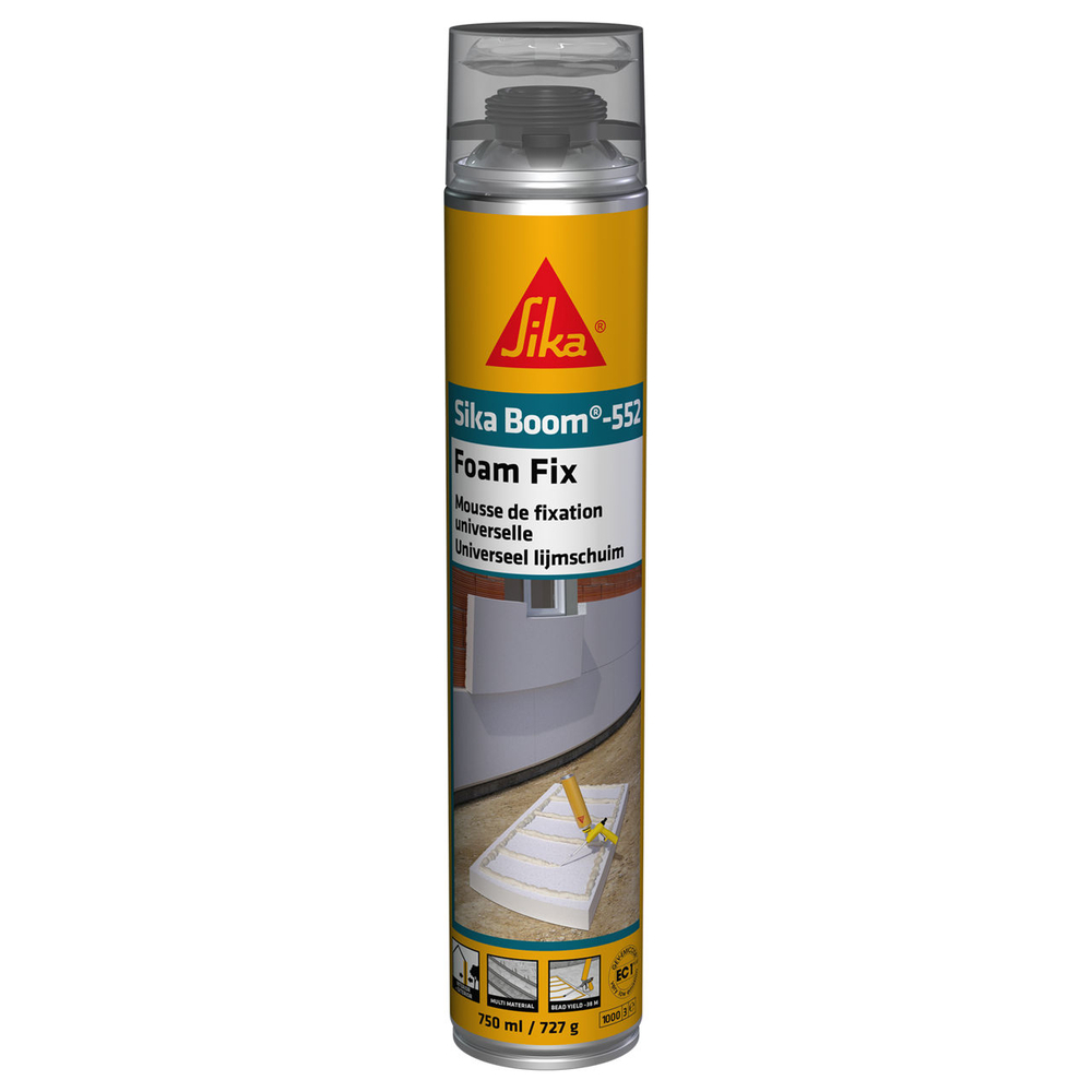MOUSSE EXPANSIVE CARTON DE 12 AÉROSOLS 750ML DE SIKA BOOM -552 FOAM FIX - SIKA - 761532