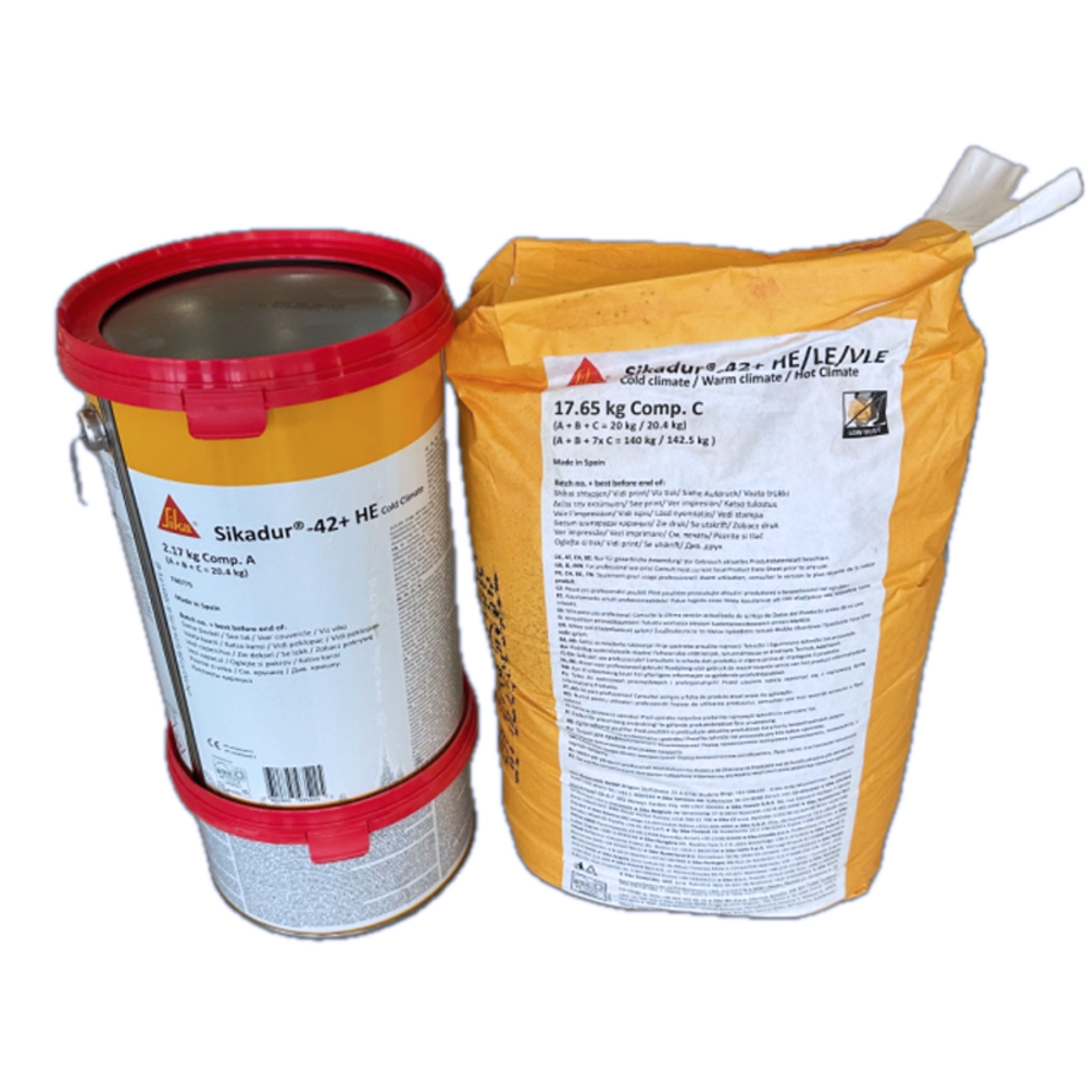 MORTIER DE SCELLEMENT-CALAGE KIT DE 20,4KG SIKADUR-42 + HE - SIKA - 766979
