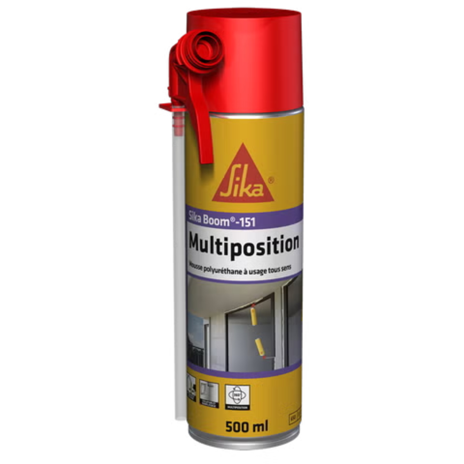 Mousse polyuréthane multiposition 500 ml box 36 aérosols Sika Boom-151 SIKA - 837034