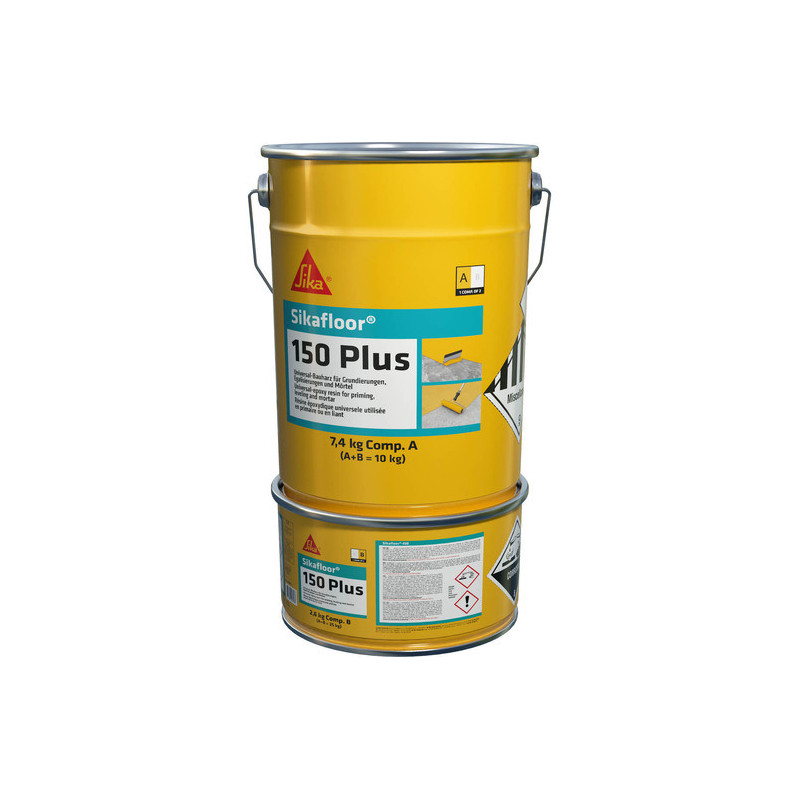 Kit résine époxydique 10 kg pour primaire, couche de nivellement et mortier Sikafloor-150 Plus SIKA - 843980