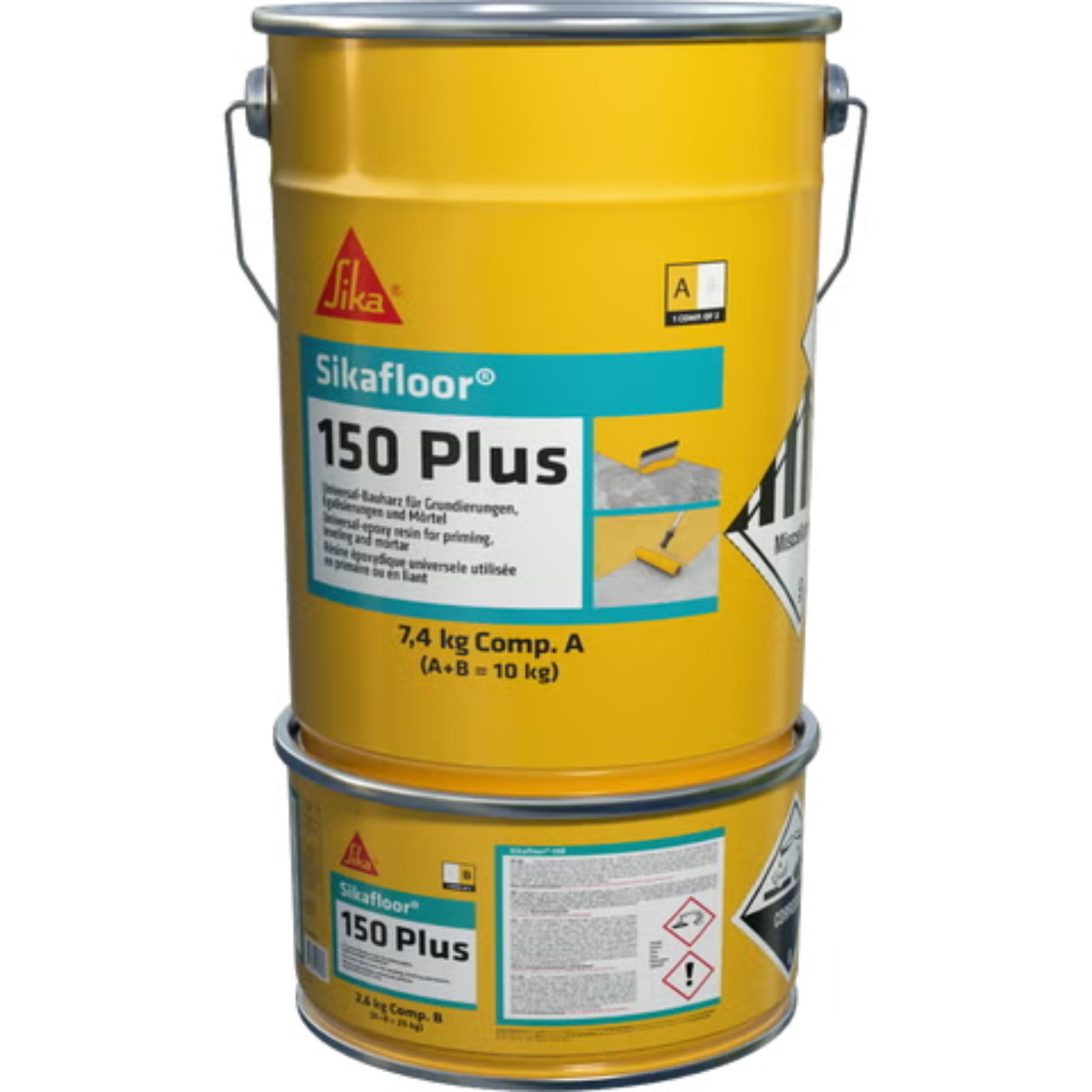 Kit résine époxydique 2,5 kg pour primaire et couche de nivellement Sikafloor-150 Plus SIKA - 845484