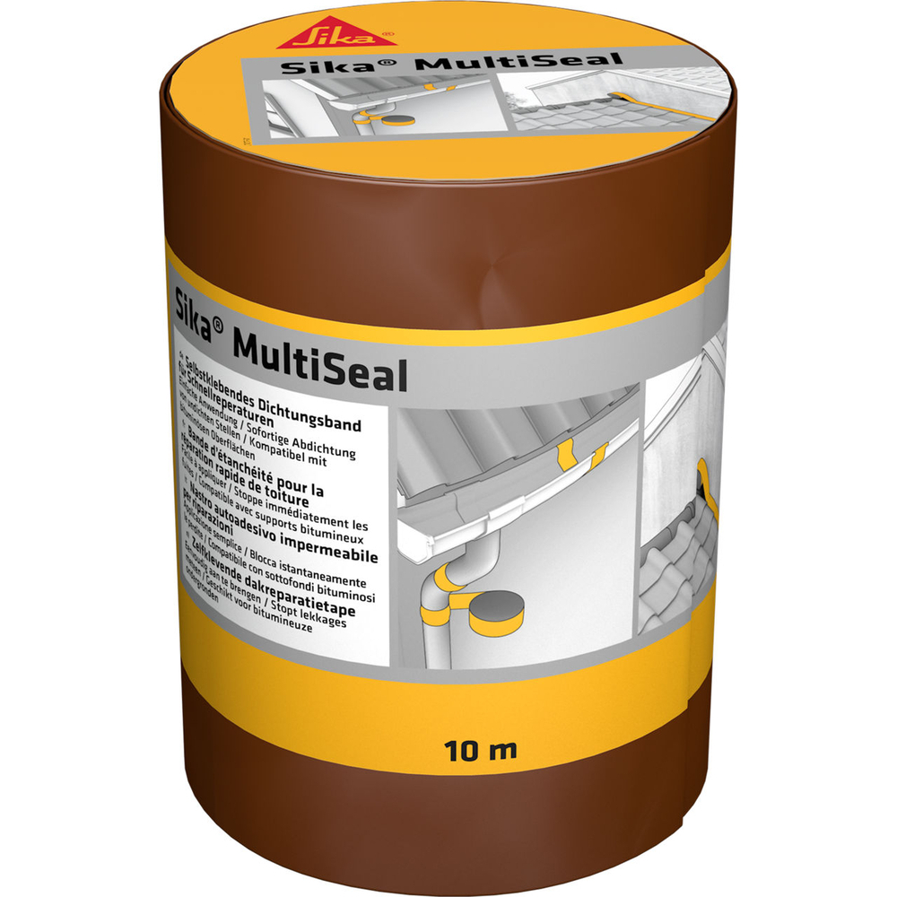 BANDE D'ÉTANCHÉITÉ BITUMEUSE TERRE CUITE 10M X 200MM SIKAMULTISEAL - LOT DE 3 - SIKA - 85035