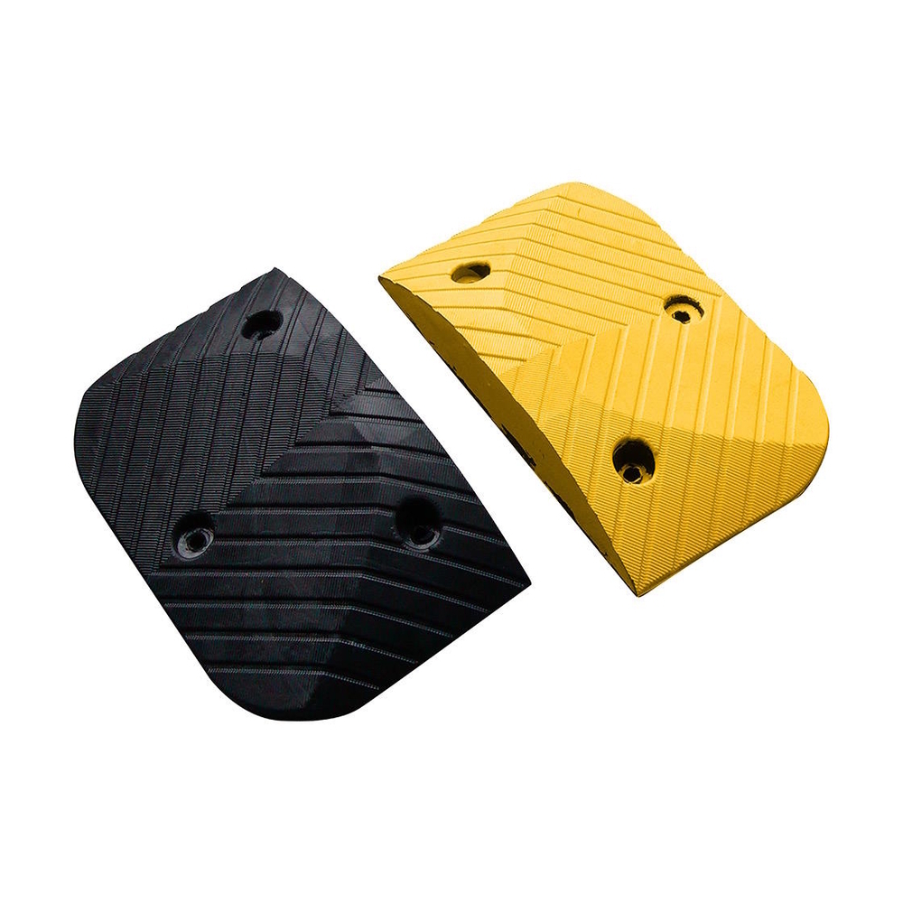 Ralentisseurs 75mm 250x400x75mm - Extrémités - la paire jaune et noir - PROCITY - 111535