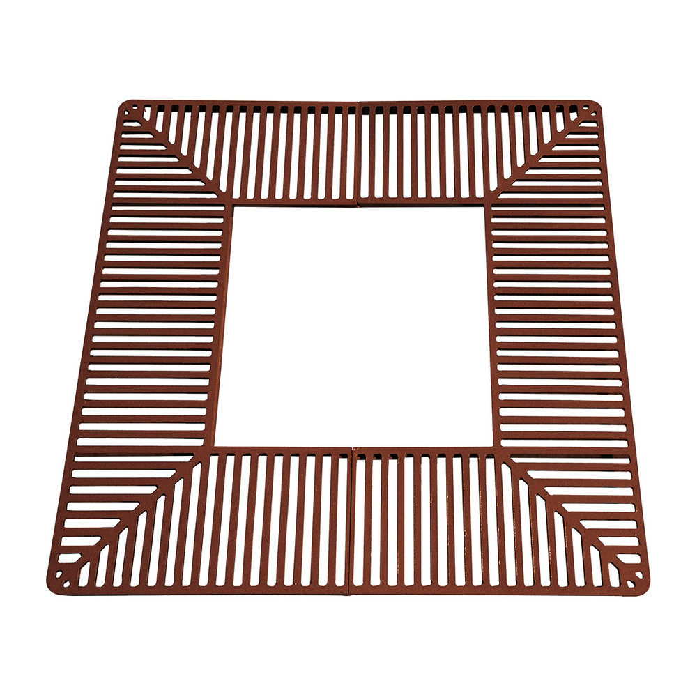 Grille d'arbre Carrée Silaos Aspect Corten - 1500x1500mm - PROCITY - 201223.S025