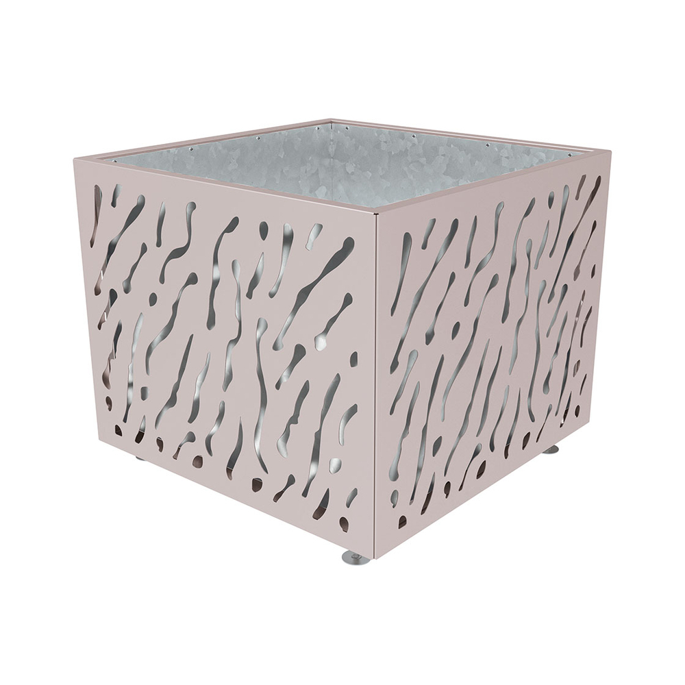 Bac à palmier Venise monochrome RAL7044 - 1145x1145x960 - Intérieur tôle galva - PROCITY - 201493.7044