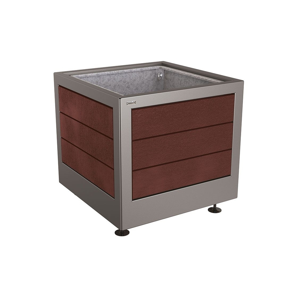 Bac à palmier Silaos acier et plastique recyclé Gris PROCITY - 201736.GPRO