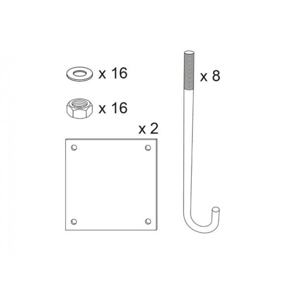 Kit de pose pour portique 202330 et 202340 - PROCITY - 202610