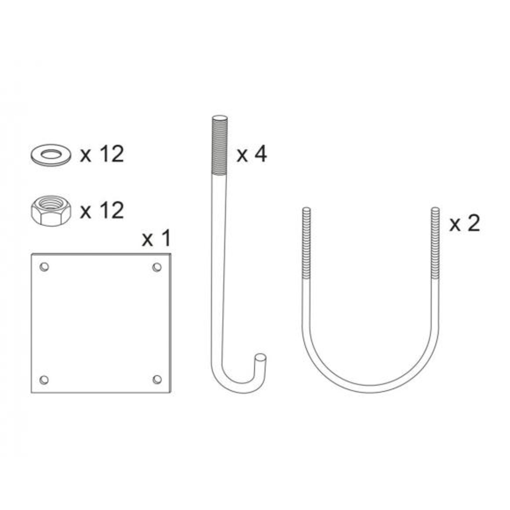 Kit de pose pour barrière tournante 203190 - PROCITY - 202613