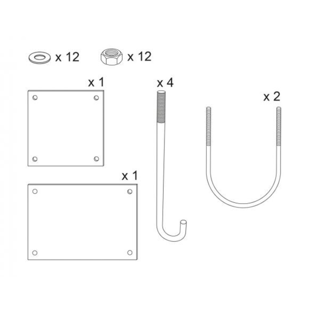 Kit de pose pour barrière tournante 203160, 203170 et 203180 - PROCITY - 202614