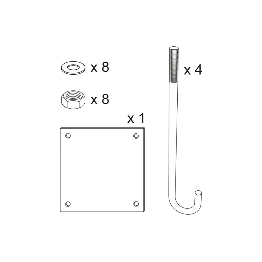 Kit de pose pour demi portique 202540 - PROCITY - 202616