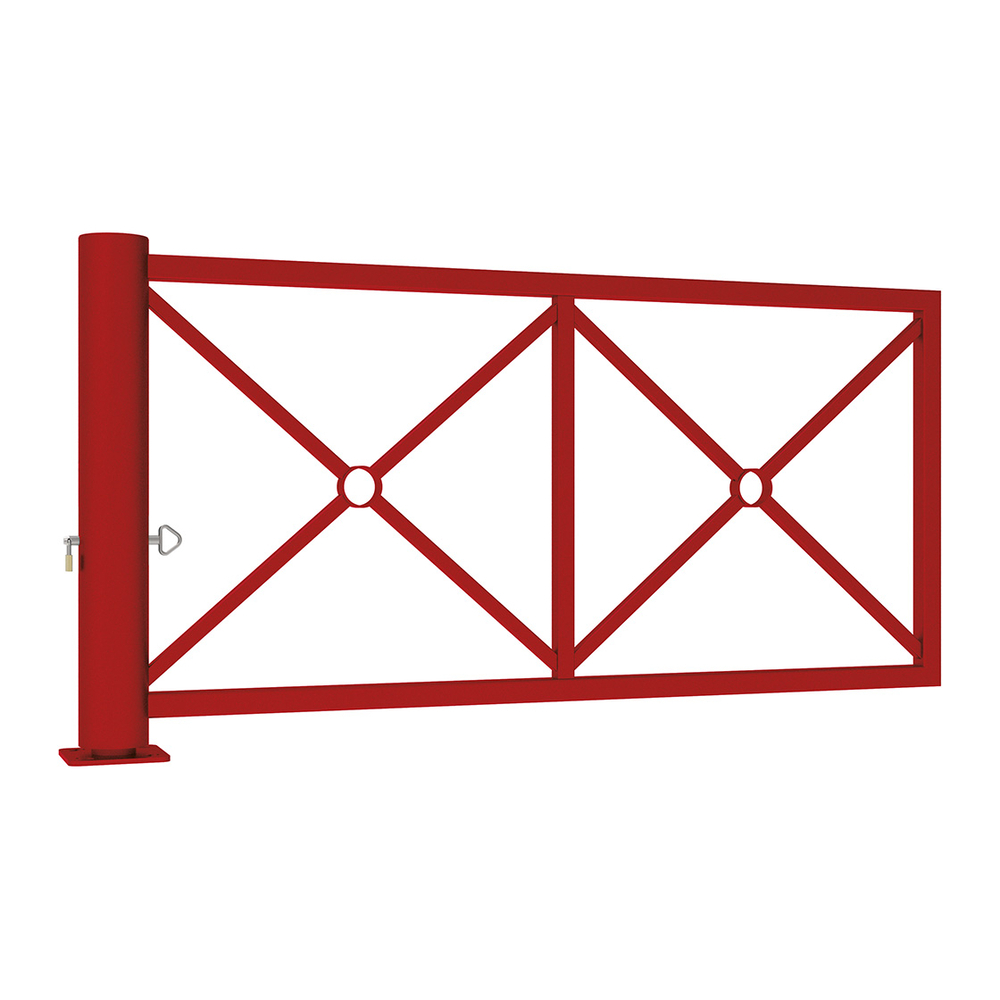 Barrière tournante décorative RAL3004 - PROCITY - 203129.3004