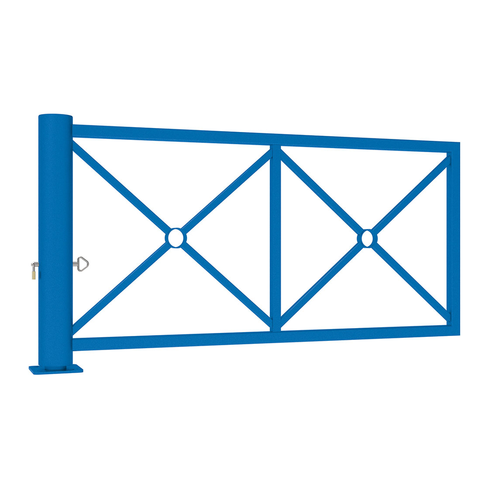 Barrière tournante décorative RAL5010 - PROCITY - 203129.5010