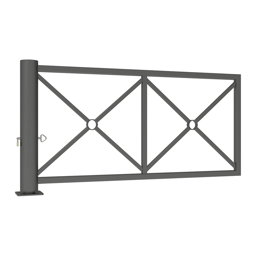 Barrière tournante décorative Gris PROCITY - 203129.GPRO